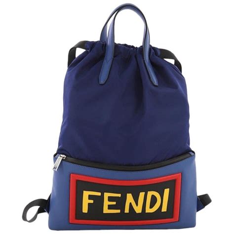 fendi monster rucksack|fendi drawstring backpack.